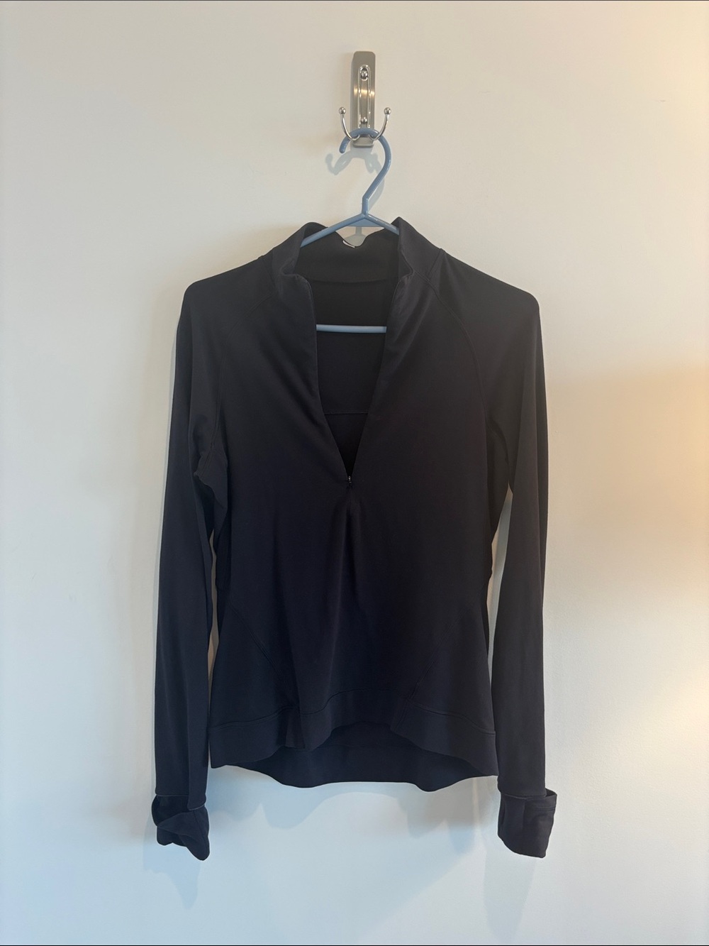 lululemon athletica Black Long-Sleeve Half-Zip Athletic Pullover - Picture 1 of 3